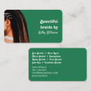 Search for loctician business cards Dreadlocks