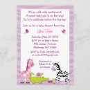Search for alligator baby shower invitations Giraffe