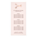 Search for salon service menu rack cards Professional