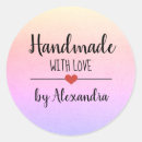 Search for handmade stickers typography