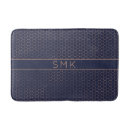 Search for navy blue gold bath mats Foil