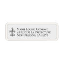 Search for fleur de lis return address labels French