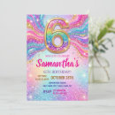 Search for rainbow party invitations Glitter