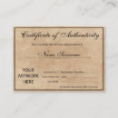 Search for certificate of authenticity Professional