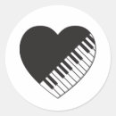 Search for black piano stickers Heart