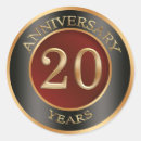 Search for 20th anniversary stickers Party