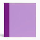 Search for pastel purple color binders Plain