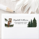 Search for owl return address labels Baby shower