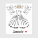 Search for dress wedding stickers Bridal gown