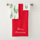Search for christmas bath towels Red and white