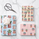 Search for potted plants wrapping paper Cactus