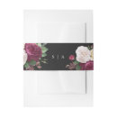 Search for floral wedding invitation belly bands botanical
