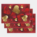 Search for valentine wrapping paper Red