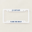 Search for nautical license plate frames Captain
