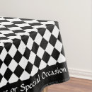 Search for black and white checkered tablecloths Vintage