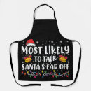 Search for funny holiday aprons Xmas