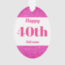 Search for 40th birthday ornaments Modern