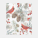 Search for red cardinal bird blankets Winter
