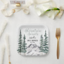 Search for mountain paper plates Pine tree