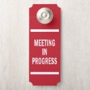 Search for in session door hangers Meeting in progress