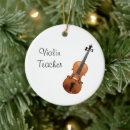 Search for music teacher ornaments Violin