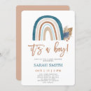 Search for rainbow baby shower invitations Blue