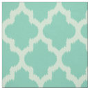 Search for teal geometric fabric White