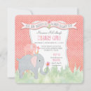 Search for pink gray baby shower invitations Elephant  party