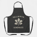 Search for funny vegan aprons Kale