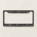 Search for music license plate frames Black