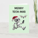 Search for robot christmas cards Santa