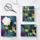 Search for palm tree wrapping paper Blue