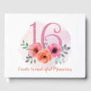 Search for sweet 16 guest books Watercolor