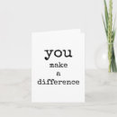 Search for you make a difference cards Minimalist