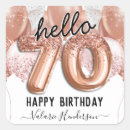 Search for 70th birthday stickers Sparkle