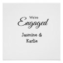Search for we are engaged posters She said yes