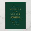 Search for green and gold wedding invitations Modern