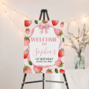 Search for berry first birthday party signs Preppy