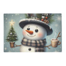 Search for snowman placemats Whimsical