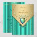 Search for jade green invitations Gold