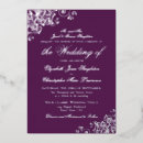 Search for silver wedding invitations Elegant script lettering