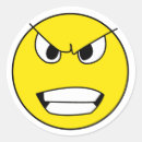 Search for angry face stickers Yellow