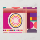 Search for abstract art postcards Pink