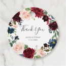 Search for navy blue favor tags watercolor floral