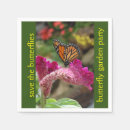 Search for butterflies napkins garden party