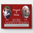 Search for 40th anniversary plaques Ruby