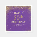 Search for 50th birthday napkins Glitter