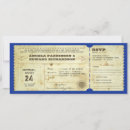 Search for vintage ticket wedding invitations Rsvp