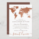 Search for world map wedding invitations Wanderlust