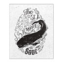 Search for black and white whale art Seashell